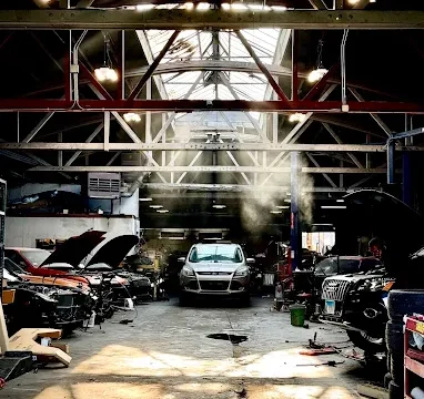 Interior of J & A Automotive repair in Chicago