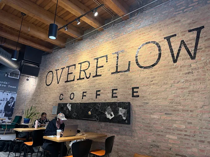 Interior of Overflow Coffee in Chicago