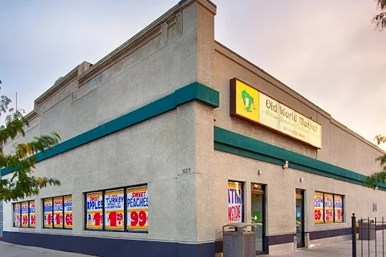 Exterior of Old World Market in Chicago